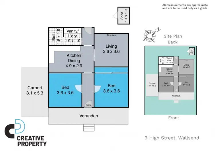 Floorplan of Homely house listing, 9 High Street, Wallsend NSW 2287