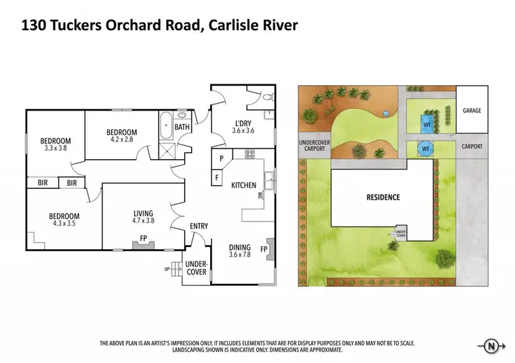 Floorplan of Homely rural property listing, 130 Tuckers Orchard Road, Carlisle River VIC 3239