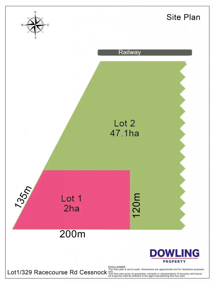 Floorplan of Homely land listing, LOT 1, 329 RACECOURSE ROAD, Cessnock NSW 2325
