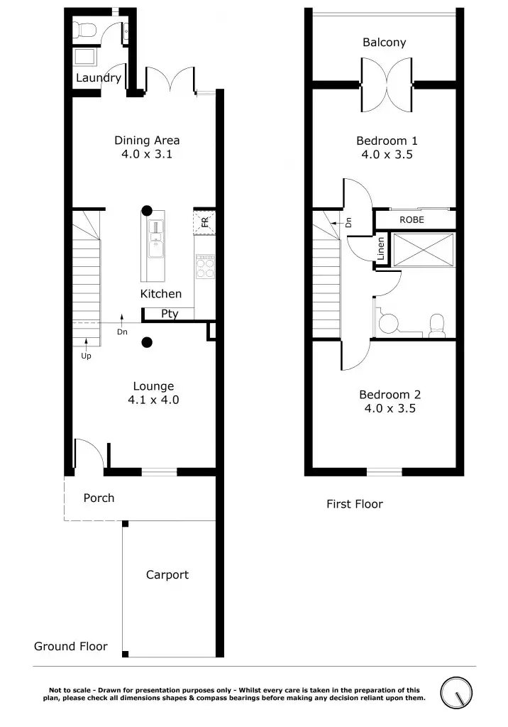 Floorplan of Homely townhouse listing, 229B Brisbane Street, Perth WA 6000