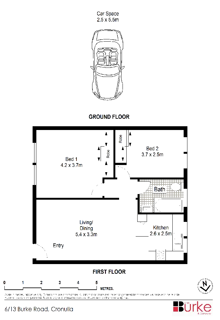 Floorplan of Homely apartment listing, 6/13 Burke Road, Cronulla NSW 2230