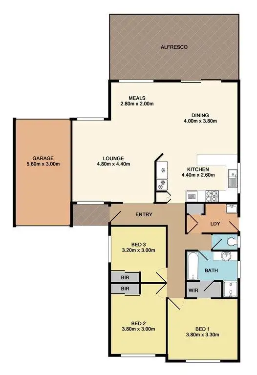 Floorplan of Homely house listing, 15 Fiona Place, Whittlesea VIC 3757