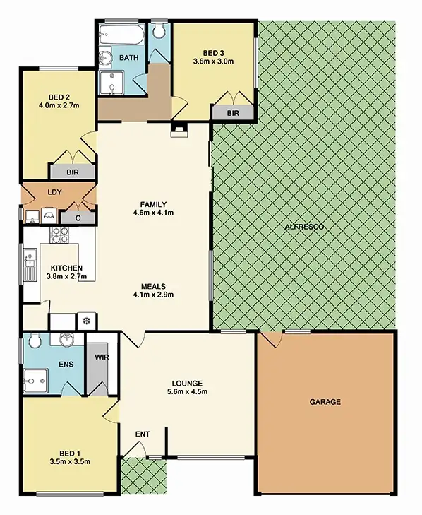 Floorplan of Homely house listing, 8 Northwood Drive, Whittlesea VIC 3757