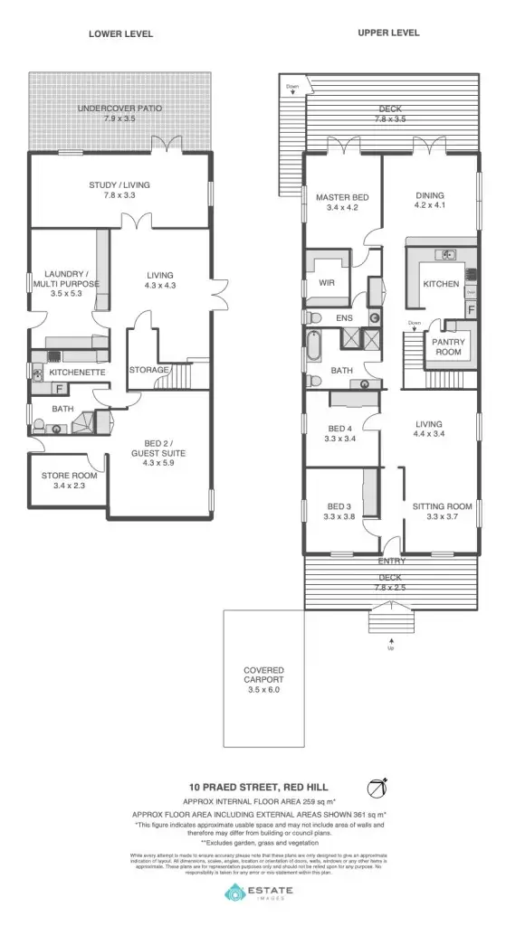 Floorplan of Homely house listing, 10 Praed Street, Red Hill QLD 4059