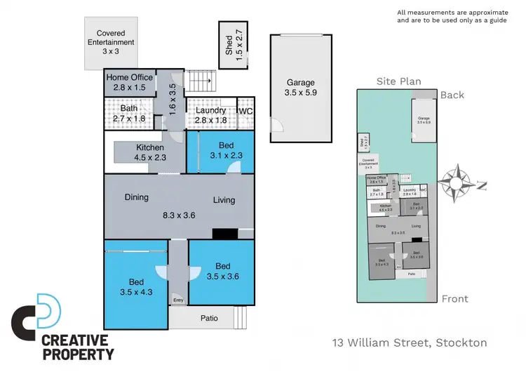Floorplan of Homely house listing, 13 William Street, Stockton NSW 2295