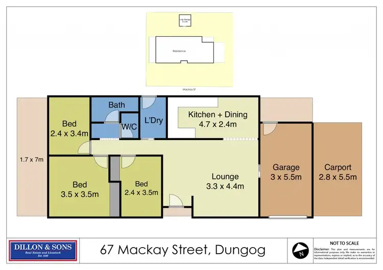 Floorplan of Homely house listing, 67 Mackay Street, Dungog NSW 2420