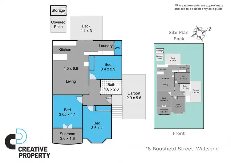 Floorplan of Homely house listing, 18 Bousfield Street, Wallsend NSW 2287