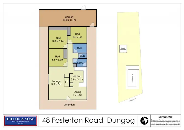 Floorplan of Homely house listing, 48 Fosterton Road, Dungog NSW 2420