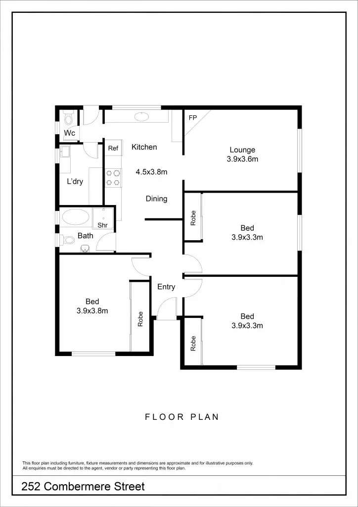 Floorplan of Homely house listing, 252 Combermere Street, Goulburn NSW 2580