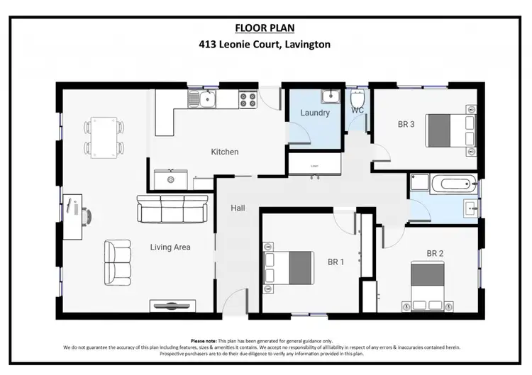 Floorplan of Homely house listing, 413 Leonie Court, Lavington NSW 2641