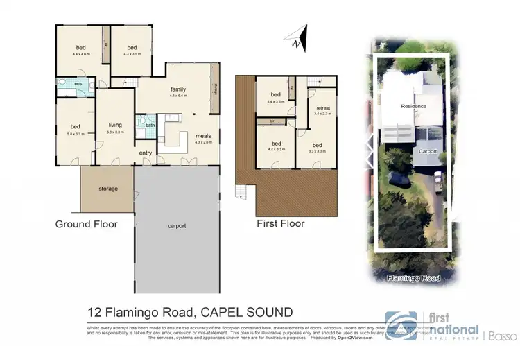 Floorplan of Homely house listing, 12 Flamingo Road, Capel Sound VIC 3940