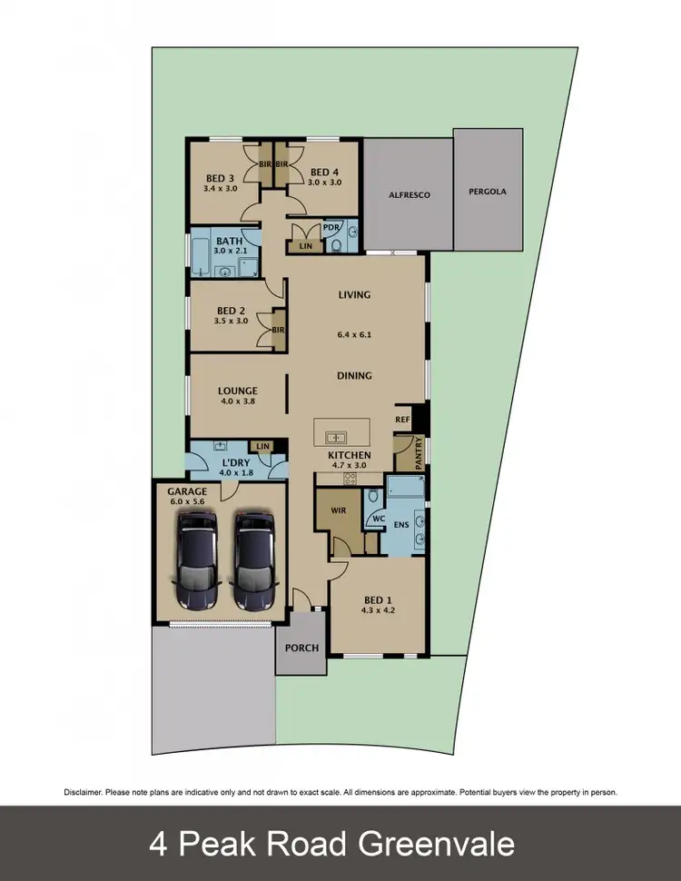 Floorplan of Homely house listing, 4 Peak Road, Greenvale VIC 3059
