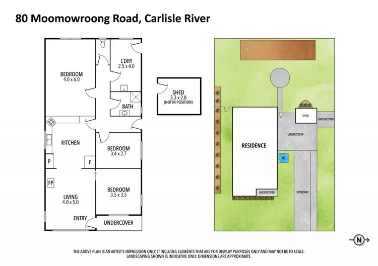 Floorplan of Homely house listing, 80 Moomowroong Road, Carlisle River VIC 3239