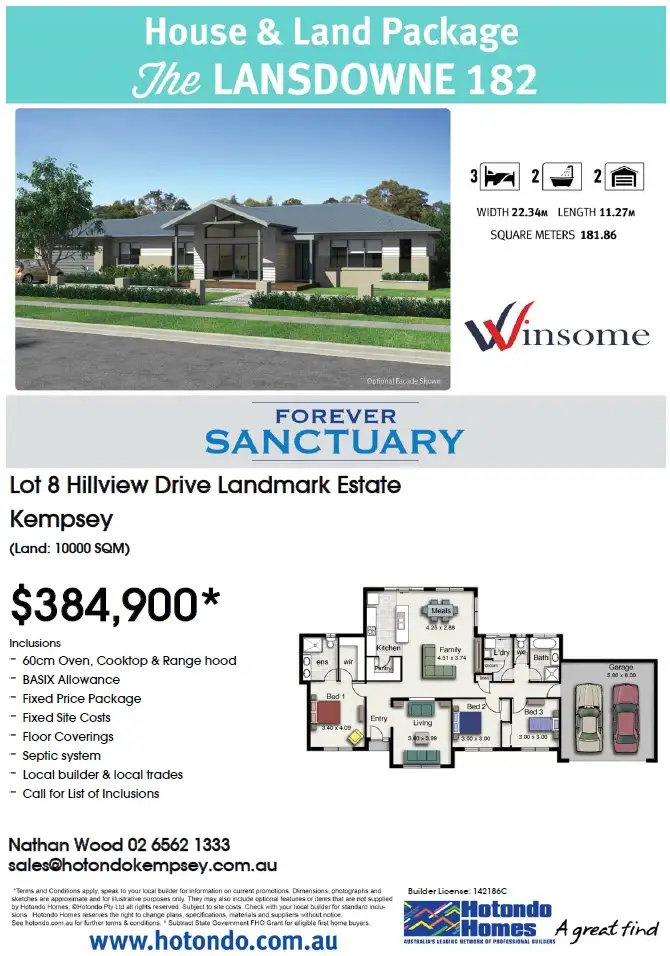 Floorplan of Homely land listing, Lot 13 Hillview Drive, Yarravel Via, Kempsey NSW 2440