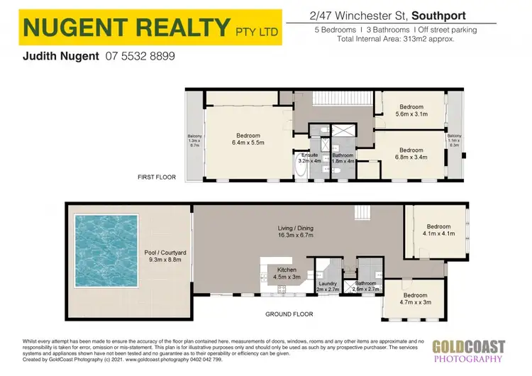 Floorplan of Homely townhouse listing, 47 Winchester Street, Southport QLD 4215