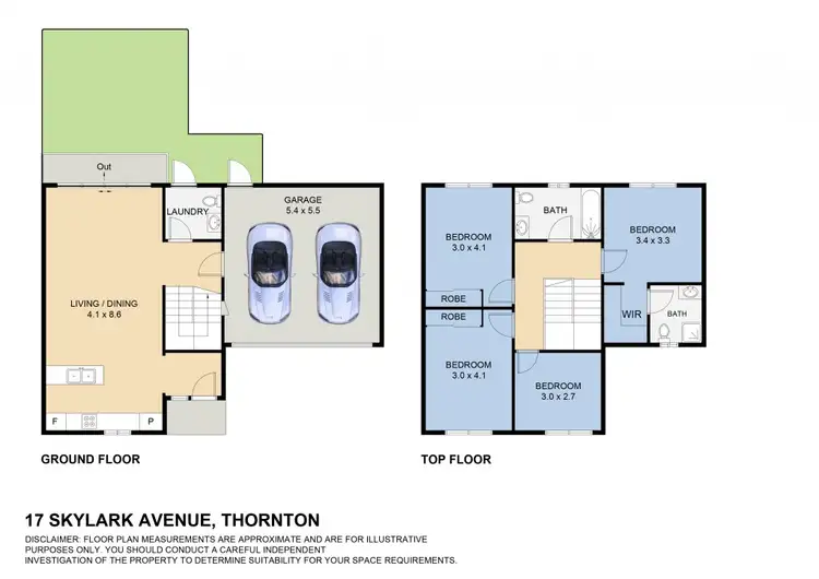 Floorplan of Homely townhouse listing, 17 Skylark Avenue, Thornton NSW 2322