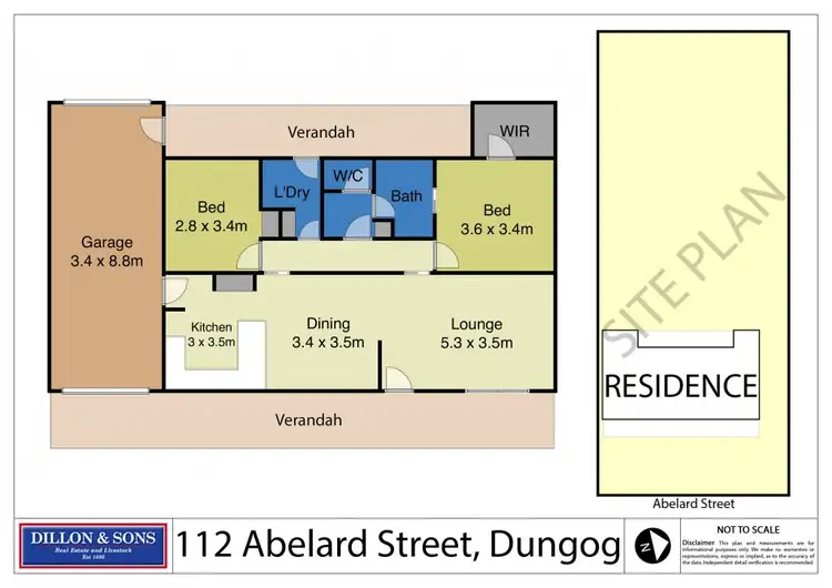 Floorplan of Homely house listing, 112 Abelard Street, Dungog NSW 2420