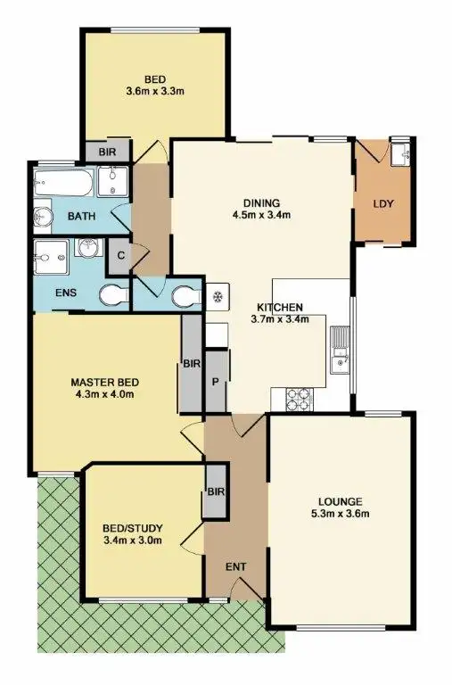 Floorplan of Homely house listing, 10 Bellbird Drive, Whittlesea VIC 3757