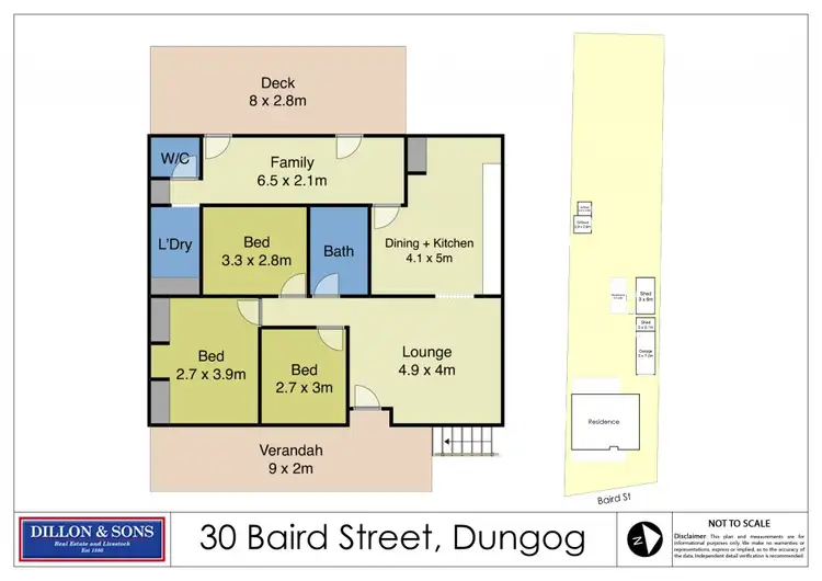 Floorplan of Homely house listing, 30 Baird Street, Dungog NSW 2420