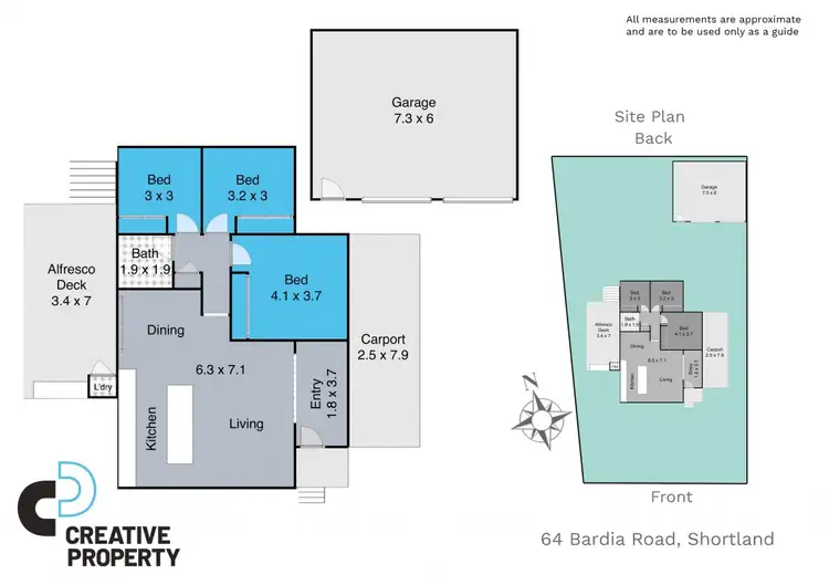 Floorplan of Homely house listing, 64 Bardia Road, Shortland NSW 2307