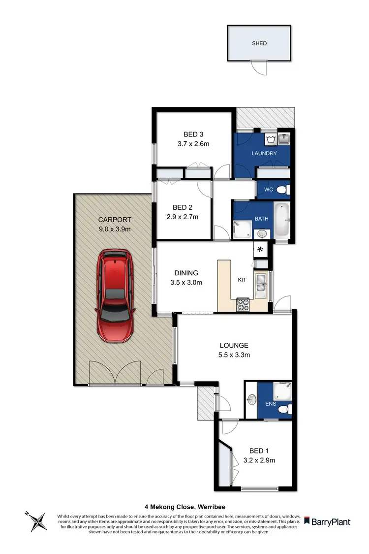 Floorplan of Homely house listing, 4 Mekong Close, Werribee VIC 3030