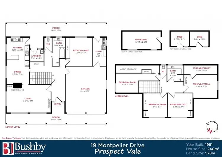 Floorplan of Homely house listing, 19 Montpelier Drive, Prospect Vale TAS 7250