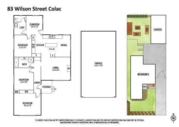 Floorplan of Homely house listing, 83 Wilson Street, Colac VIC 3250