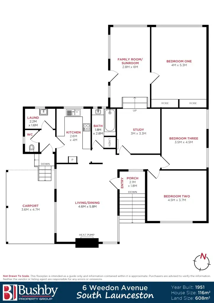 Floorplan of Homely house listing, 6 Weedon Avenue, South Launceston TAS 7249