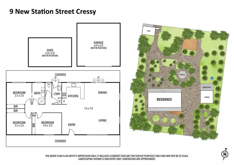 Floorplan of Homely house listing, 9 New Station Street, Cressy VIC 3322