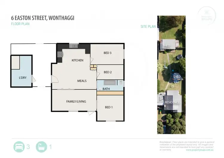 Floorplan of Homely house listing, 6 Easton Street, Wonthaggi VIC 3995