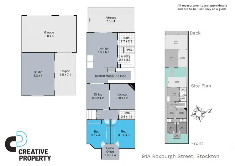 Floorplan of Homely house listing, 91A Roxburgh Street, Stockton NSW 2295