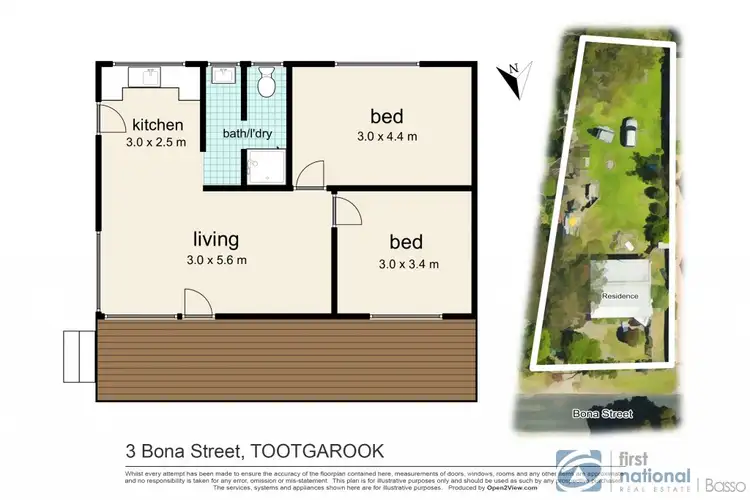 Floorplan of Homely house listing, 3 Bona Street, Tootgarook VIC 3941