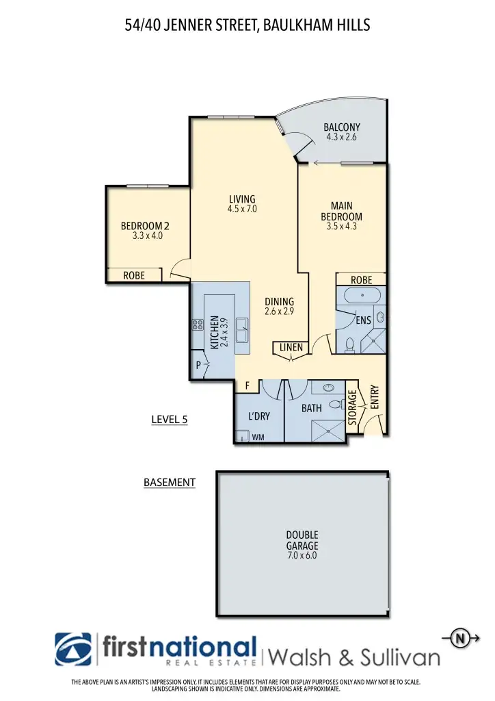 Floorplan of Homely apartment listing, 54/40-42 Jenner Street, Baulkham Hills NSW 2153