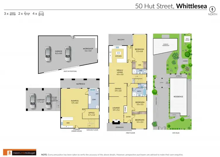 Floorplan of Homely house listing, 50 Hut Street, Whittlesea VIC 3757