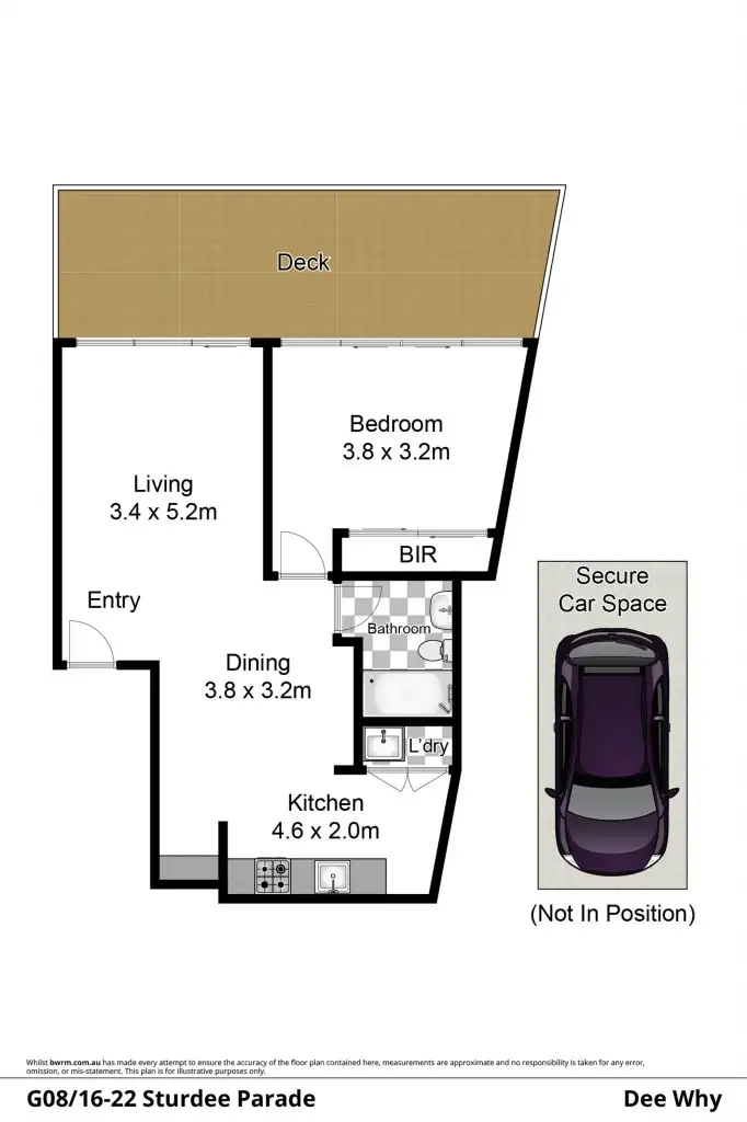 Floorplan of Homely unit listing, G08/16-22 Sturdee Parade, Dee Why NSW 2099