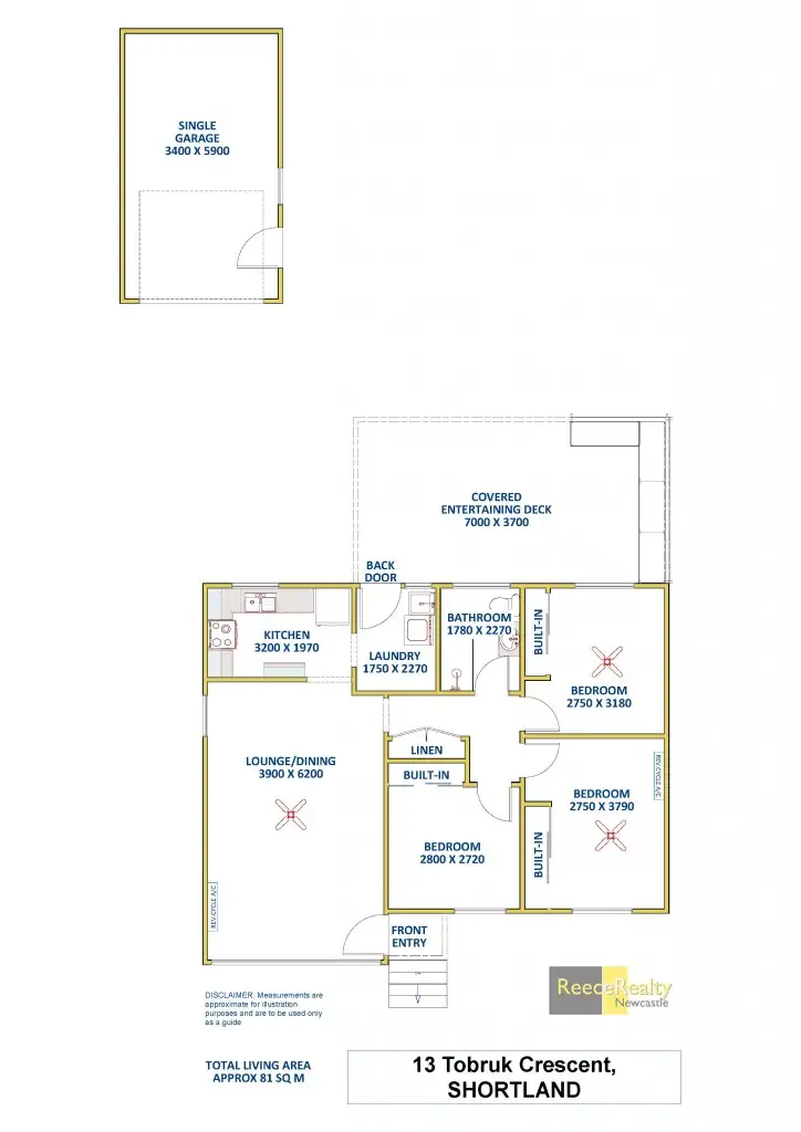 Floorplan of Homely house listing, 13 Tobruk Crescent, Shortland NSW 2307