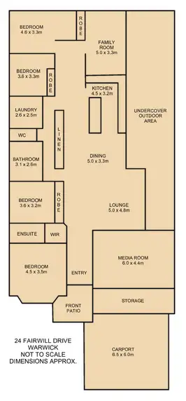 Floorplan of Homely house listing, 24 Fairwill Drive, Warwick QLD 4370