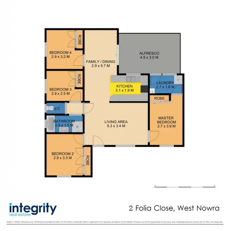 Floorplan of Homely house listing, 2 Folia Close, West Nowra NSW 2541