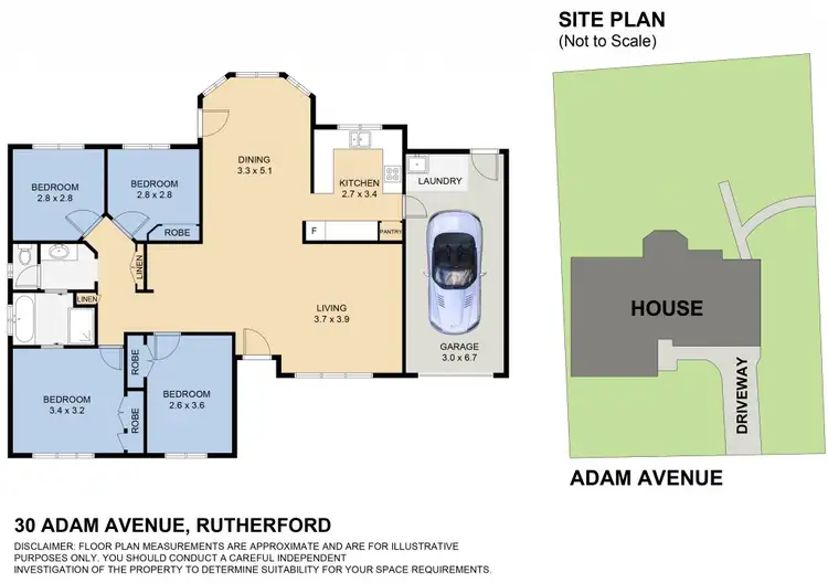 Floorplan of Homely house listing, 32 Adam Avenue, Rutherford NSW 2320
