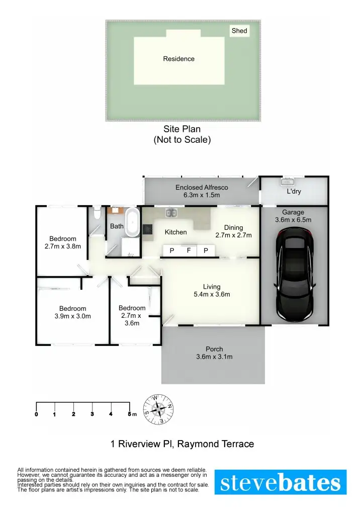 Floorplan of Homely house listing, 1 Riverview Place, Raymond Terrace NSW 2324