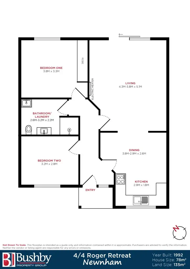 Floorplan of Homely unit listing, 4/4 Roger Retreat, Newnham TAS 7248