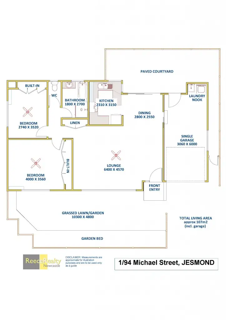Floorplan of Homely house listing, 1/94 Michael Street, Jesmond NSW 2299