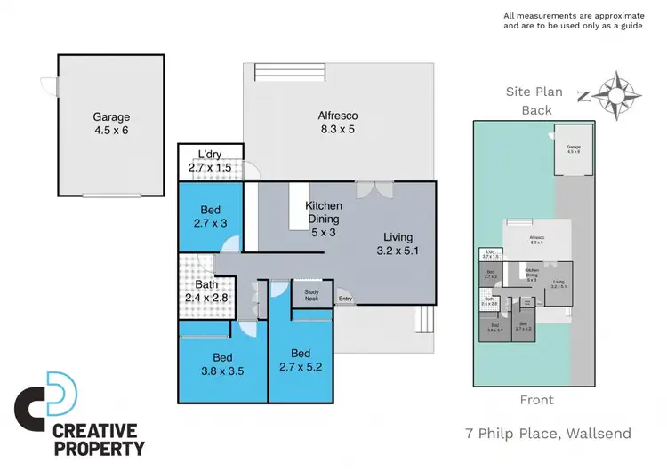 Floorplan of Homely house listing, 7 Philp Place, Wallsend NSW 2287