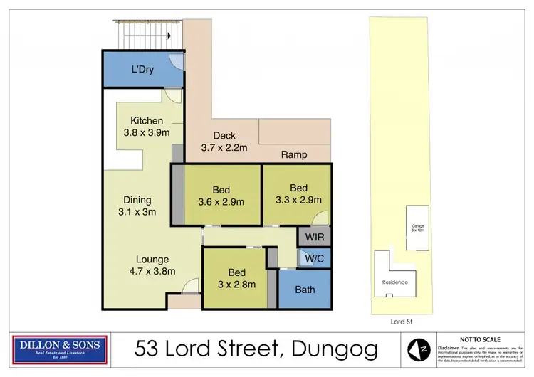 Floorplan of Homely house listing, 53 Lord Street, Dungog NSW 2420