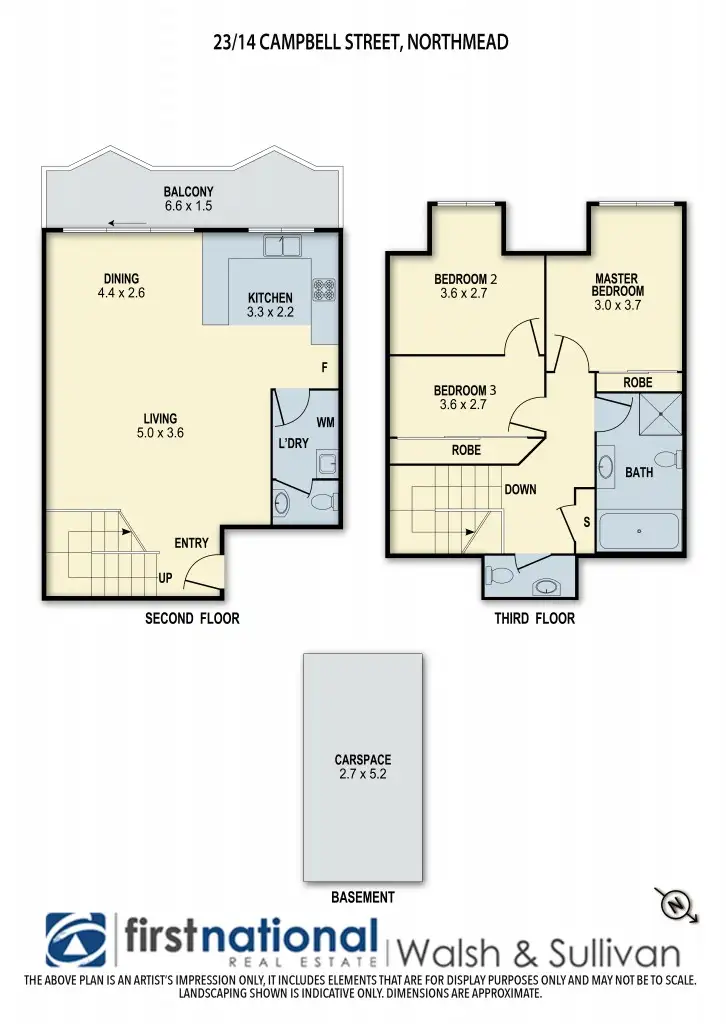 Floorplan of Homely apartment listing, 23/14-16 Campbell Street, Northmead NSW 2152