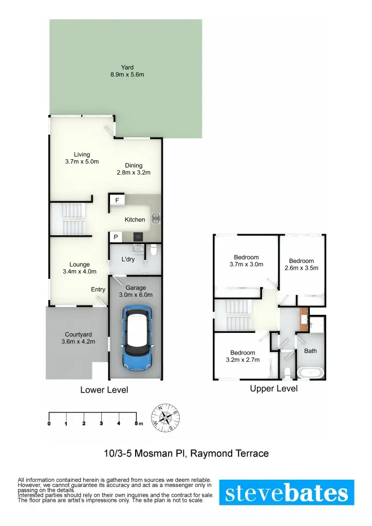 Floorplan of Homely townhouse listing, 10/3-5 Mosman Place, Raymond Terrace NSW 2324
