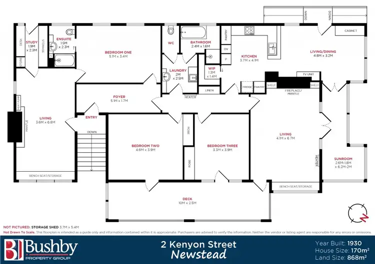 Floorplan of Homely house listing, 2 Kenyon Street, Newstead TAS 7250