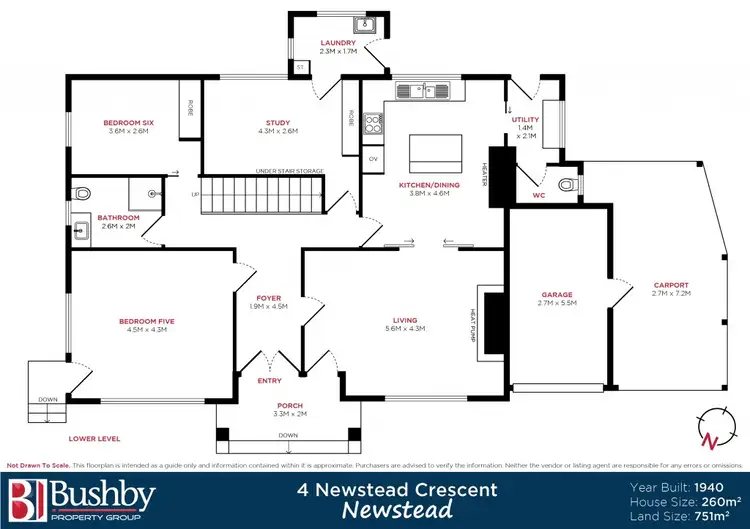 Floorplan of Homely house listing, 4 Newstead Crescent, Newstead TAS 7250