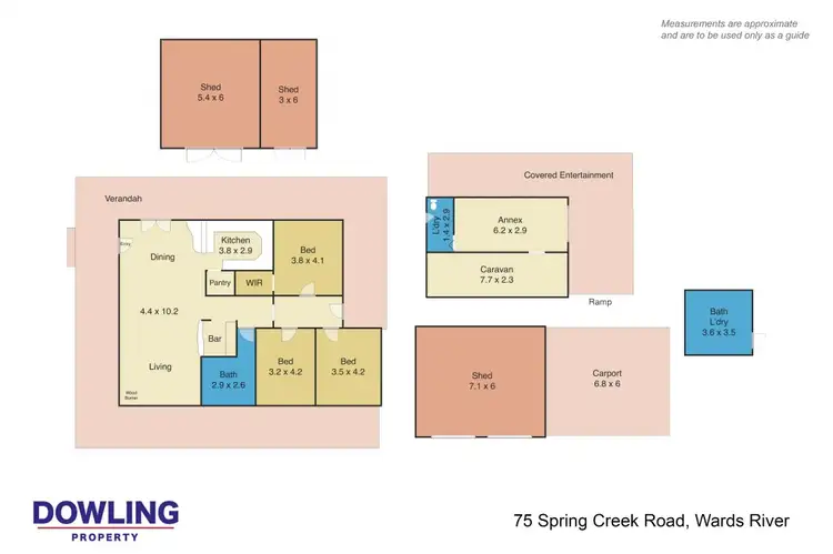 Floorplan of Homely rural property listing, 75 Spring Creek, Wards River NSW 2422