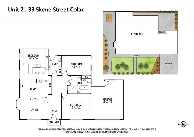 Floorplan of Homely unit listing, 2/33 Skene Street, Colac VIC 3250